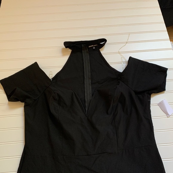 Nwt Charlotte Russe. Black midi dress. Code mood spells night 2X. - Picture 4 of 5